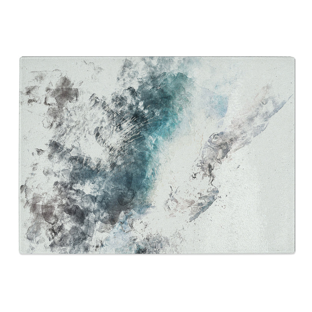 Tempered Glass Under the Wave Watercolour Chopping Board