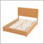 Structure de lit plateforme en bois massif avec tête de lit, aucun sommier nécessaire, lit sur pied, assemblage facile, grand lit, naturel-232457002-232457004
