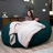 Big Joe Fuf Giant Foam Bean Bag Chair, Oversized Couch with Removable Cover for Kids, Teens, Adults, Deep Sea Velveteen, Durable Woven Polyester-77319909-119329751