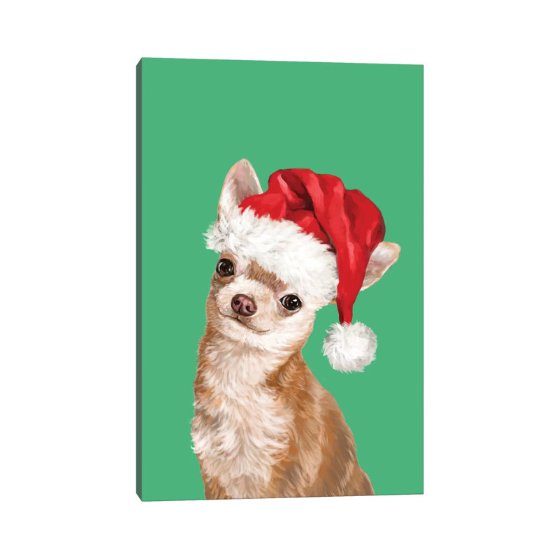 Christmas Chihuahua by Big Nose Work - Wrapped Canvas Print, 66.04 cm H x 45.72 cm W x 3.175 cm D
