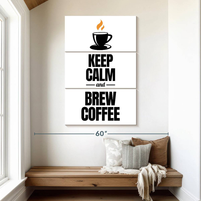 Tergel Coffee Quote, 50" H x 32" W