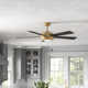 Marcin 52'' 5 Blade Ceiling Fan with LED Light Kit