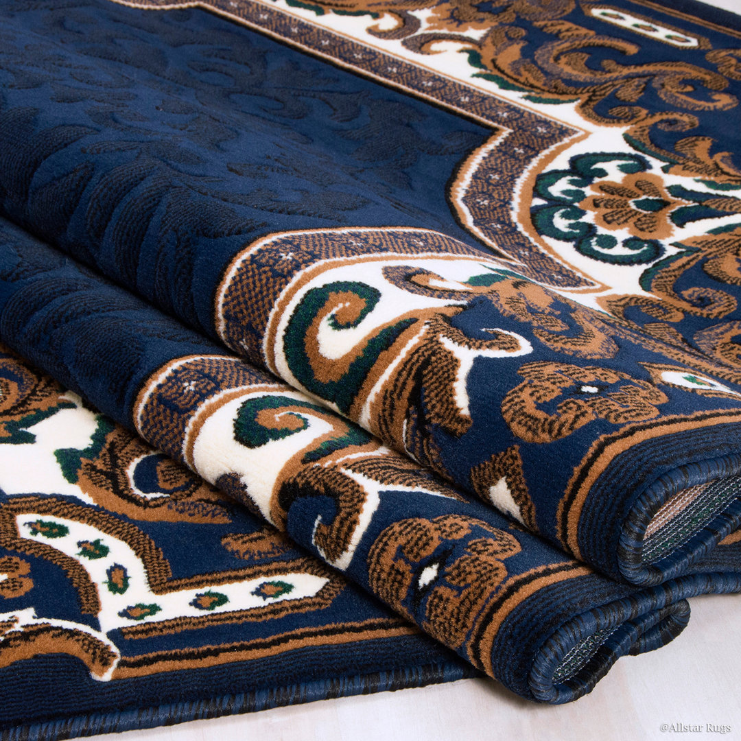 Beckwourth Navy Area Rug World Menagerie Rug