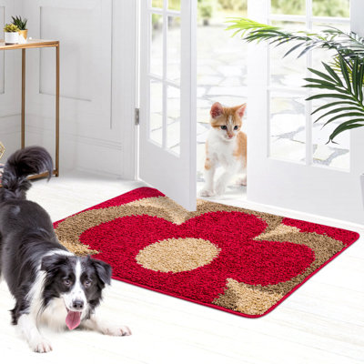 Tapis d'entrée lavable à la machine à l'intérieur pour porte d'entrée / cuisine / salle de bain / entrée / salle de lavage / chambre à coucher antidérapante Kunihiro