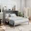 Grand lit escamotable avec grands tiroirs et port USB-1690600705