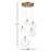 Jensi 5-Light Chandelier in Natural Brass-445826671