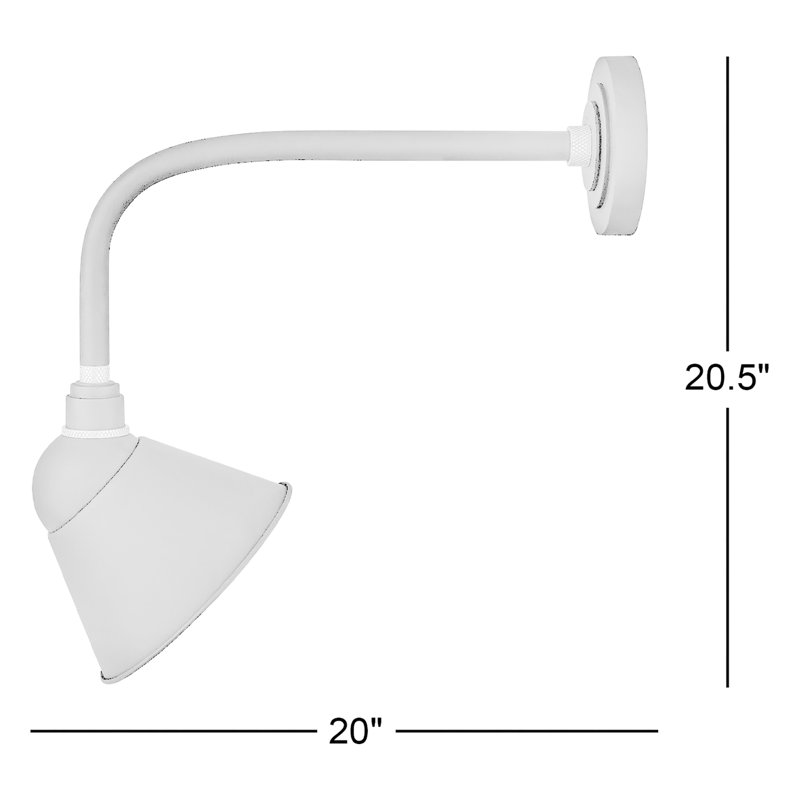 Bertram Wall Light, 20.5" H x 9" W x 20" D, Textured Black