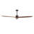 72" Large Modern Solid Wood 3-Blade Indoor Ceiling Fan with Remote Control-740353689