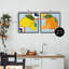 Ensemble de 2 giclées encadrées géométriques aux agrumes, design par Daniela Santiago-405699152-405699154
