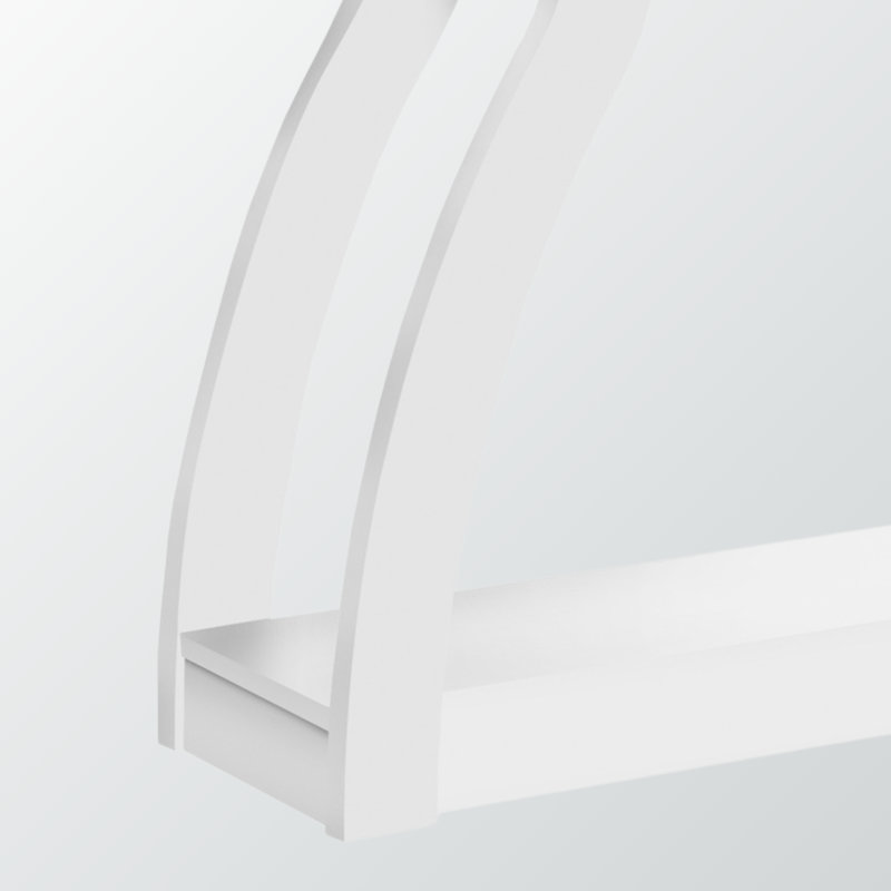 Table d'appoint 3 niveaux Marrero, Blanc