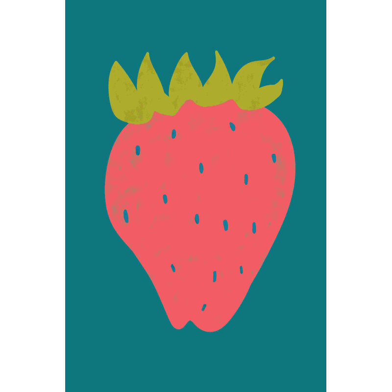 " Fruit Party VII " by Chariklia Zarris Painting Print, 12" H x 8" W  