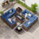 Treyshun Modular 10-Person Rattan Sectional Conversation Sets With Fire Pit Table
