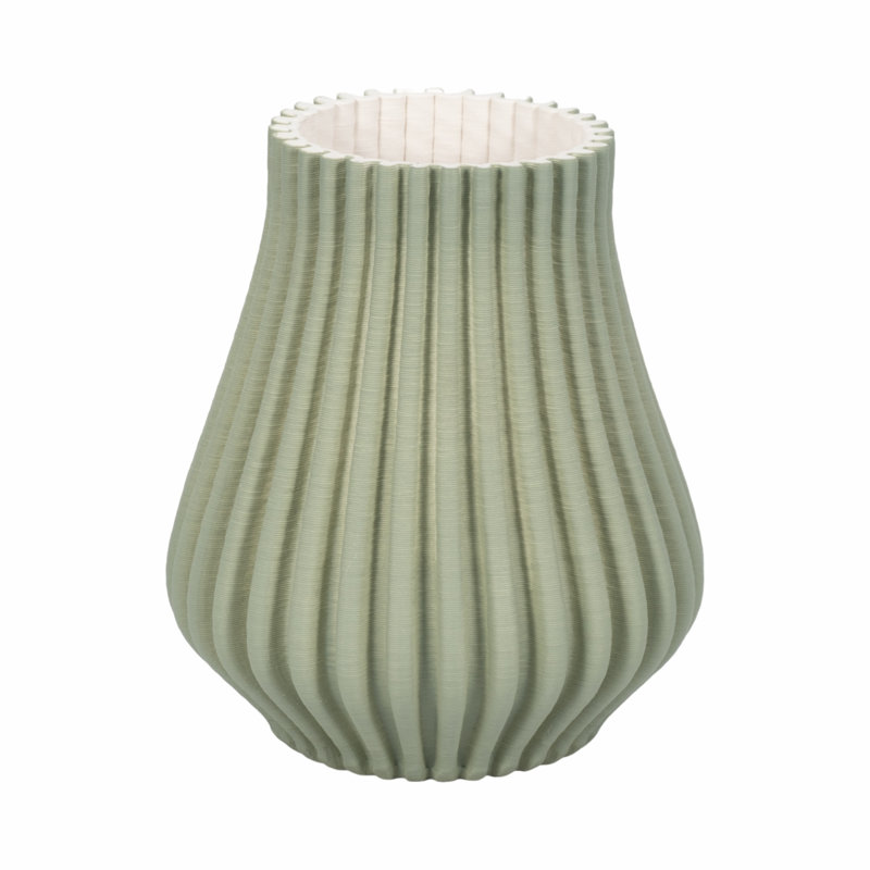 Vase 11 "Latitude Run® Somerset, thé, Vert olive, H 9 po x l 8 po x P 8 po