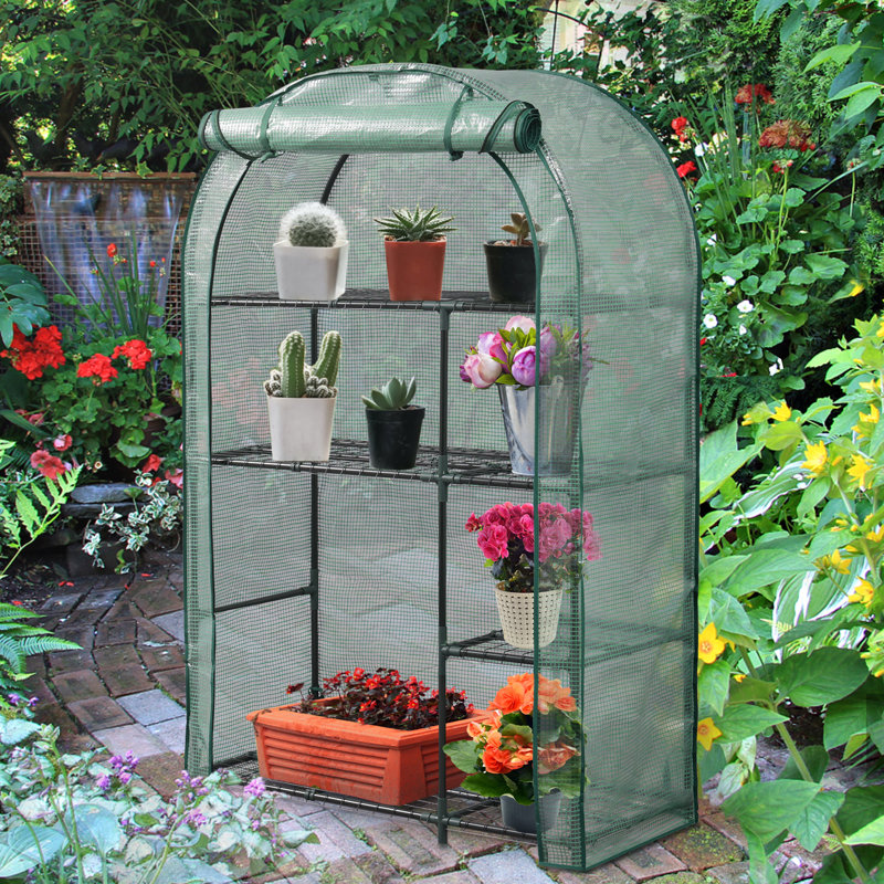 39.4" W X 17.3" D Growing Rack, Dark Green
