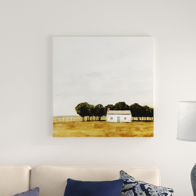 «Late juillet I», peinture sur toile tendue, H 30 po x l 30 po