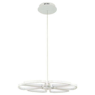 6 - Light White LED Unique/Statement Pendant