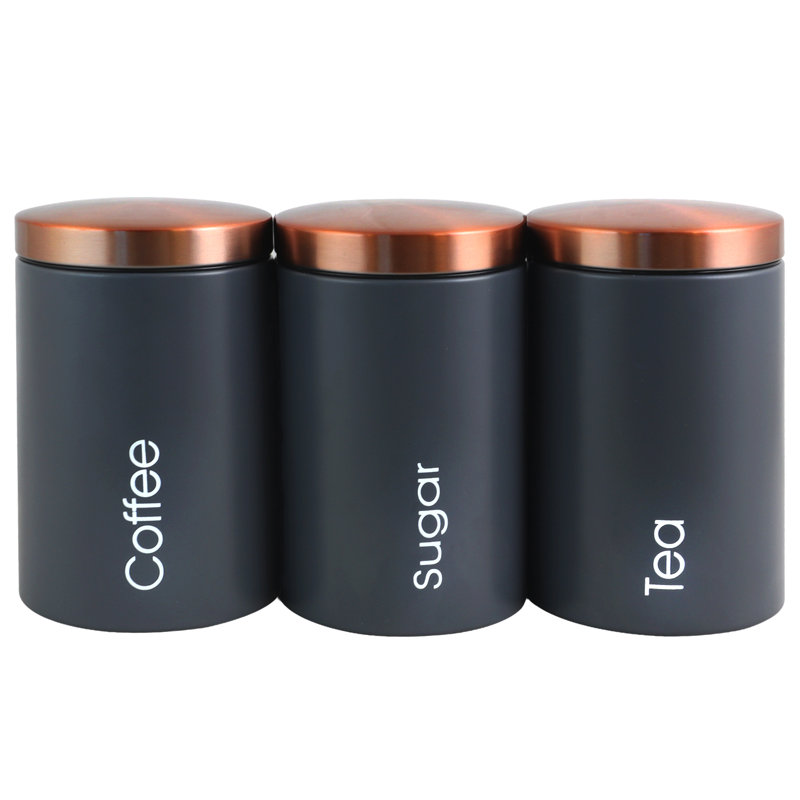 Stoneware Jar - Set of 3, Gray