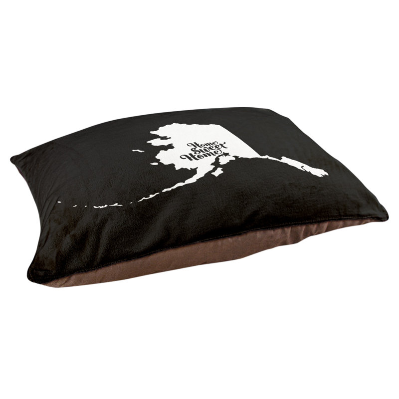 Coussin intérieur pour chien d’intérieur doux ancrage, Moyen (H 6,5 po x l 40 po x P 30 po), Noir