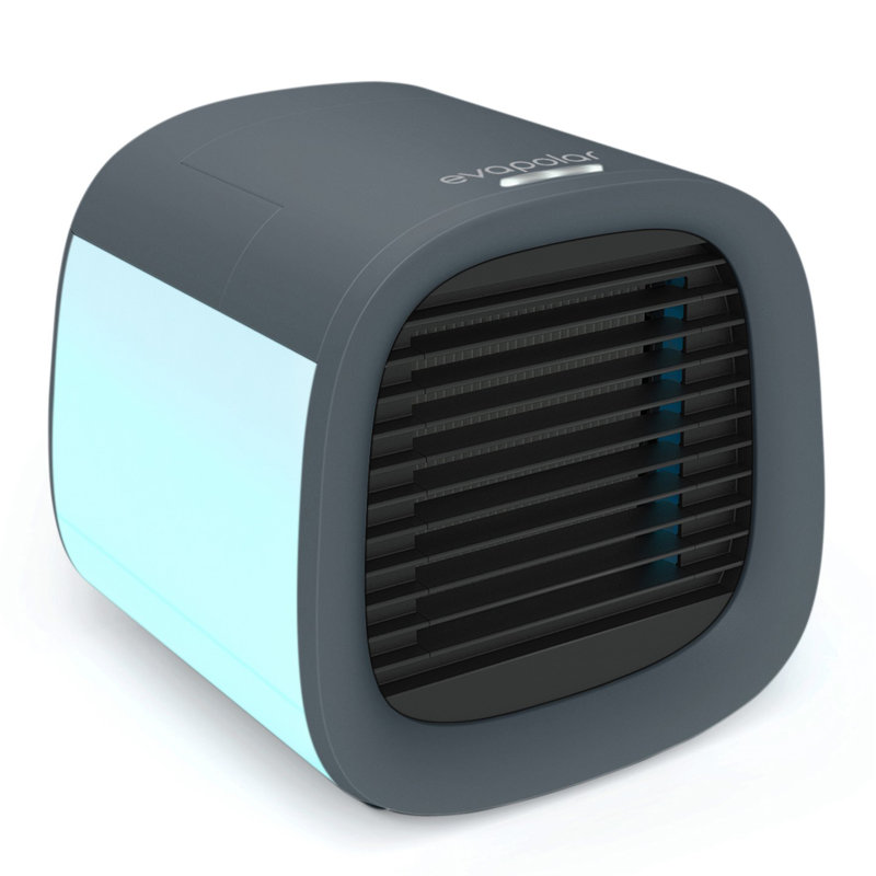 Gray Portable USB-Powered Personal Air Cooler and Humidifier