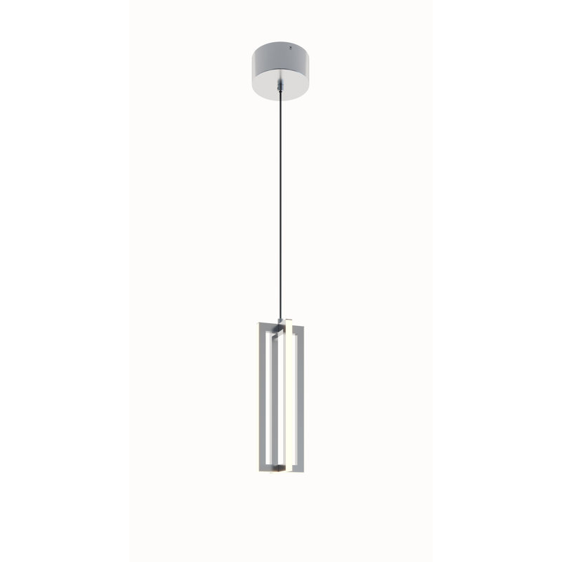 Morairity 1 - Light LED Single Pendant, Satin Nickel