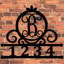 Décoration murale circulaire monogramme d'adresse 1 ligne-1235672138-1238858064-1238802451