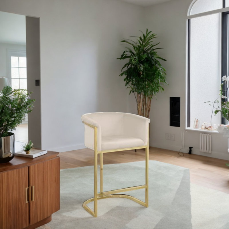 Tabouret de 27 po Szeto, Beige