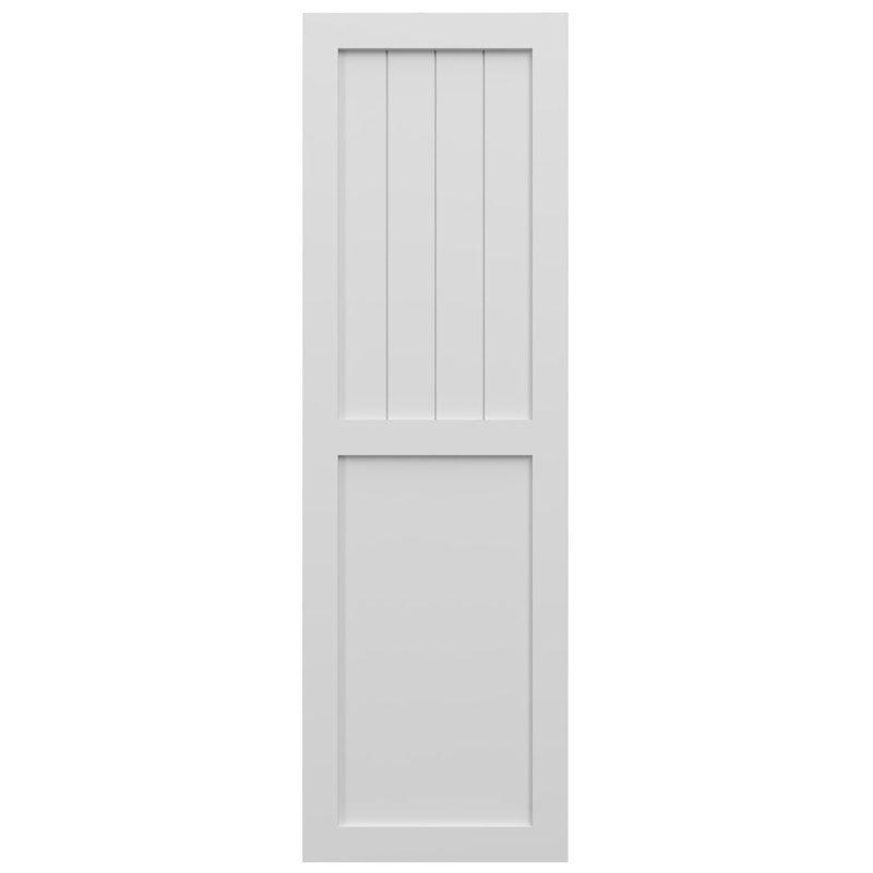 Volets combinés EnduraCore, 15"W, Blanc, 51"H
