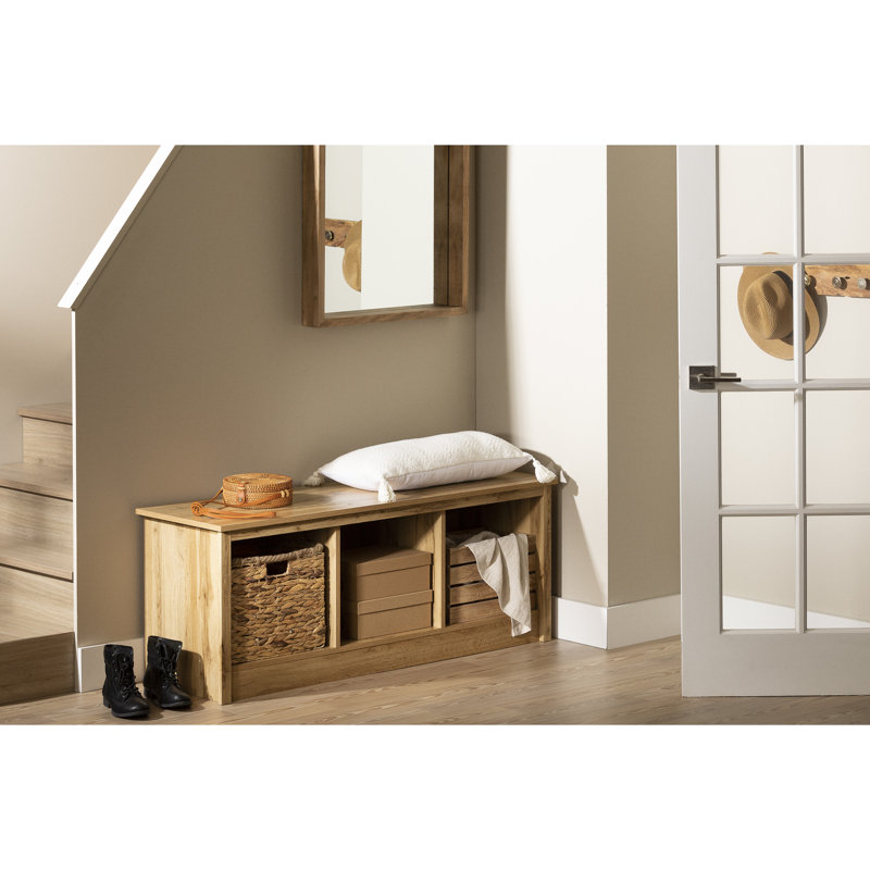Banc de rangement Toza, Brun