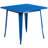 Feodora 31.5'' Square Metal Indoor-Outdoor Table Set with 4 Arm Chairs-33309954