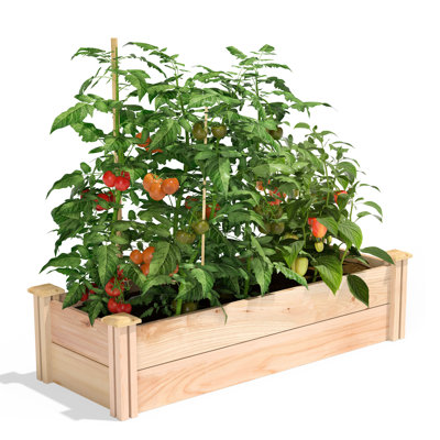 Wood Raised Garden Bed