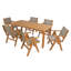 Table de salle à manger d'extérieur avec trou pour parasol, matériau durable de la hanche et conception minimaliste pour une utilisation intérieure et extérieure.-1147536149