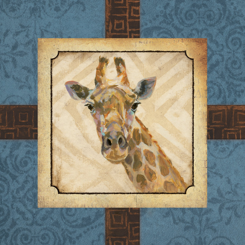 Curious Giraffe - Wrapped Canvas Print, 76cm H x 76cm W