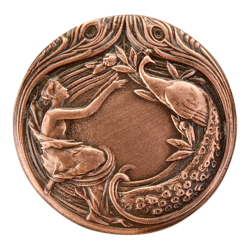 All Creatures Mushroom Knob, Antique Copper