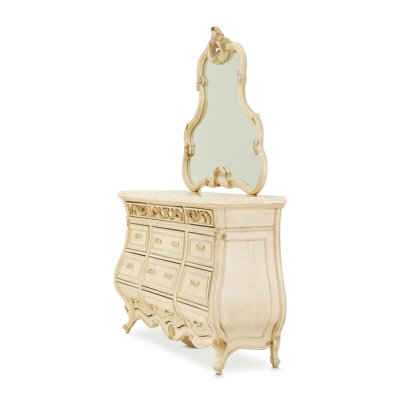 Platine de Royale 12 Drawer Dresser with Mirror