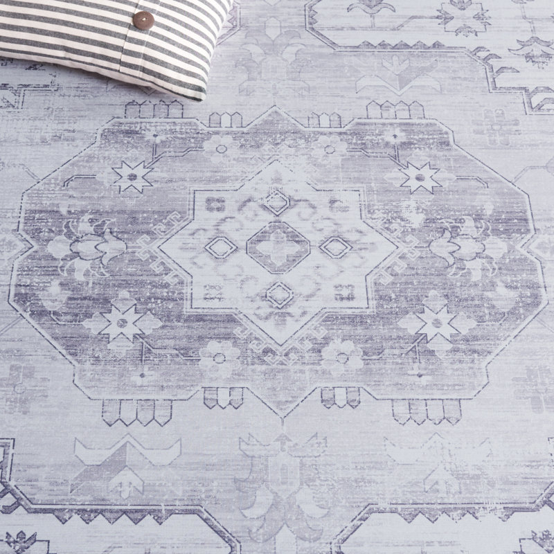 Shaelan Performance Machine Washable Oriental Rug, Rectangle 5' x 8'