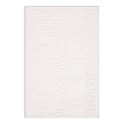 Elona Hand Tufted Wool/Cotton Area Rug in Ivory