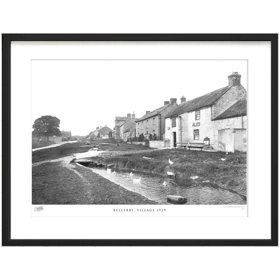 'Bellerby, Village 1929' - Picture Frame Photograph Print on Paper