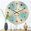Horloge murale circulaire en bois Mid-Century-63618711