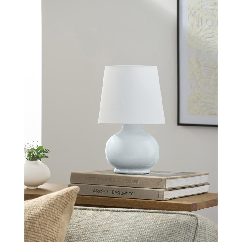 Abat-jour tambour Momsen, Bleu, H 13 po x l 8 po x P 8 po