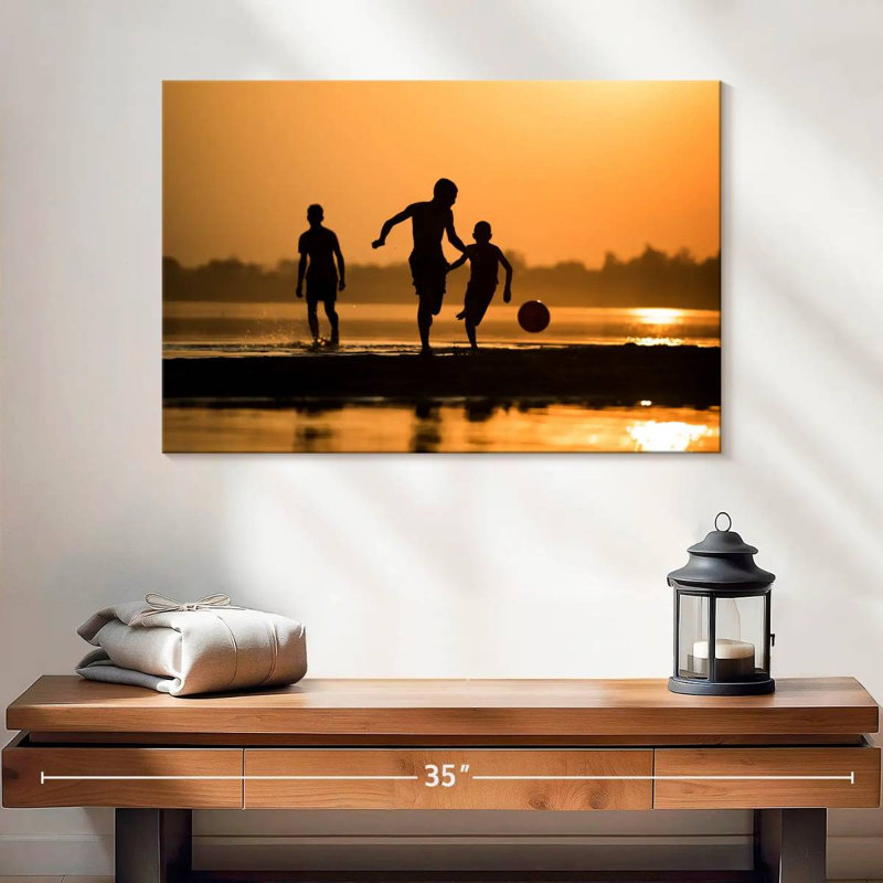 Sirci jouant en famille, H 16 po x l 24 po