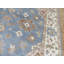 Tapis bleu clair unique de 8 pi 11 po x 11 pi 10 po