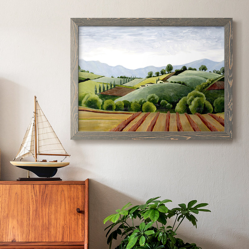 «Tuscan Valley S Croquis III», reproduction d'art sur toile, Gris, H 18 po x l 26 po x P 1,5 po