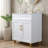 30" White Modern Free-standing Single Bathroom Vanity With Ceramic Sink