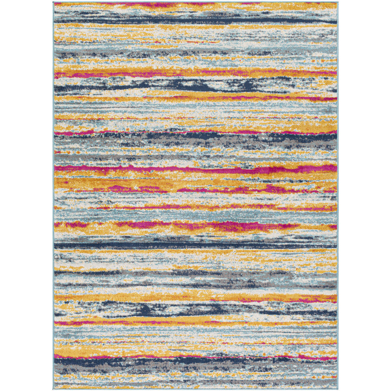 Fleeman Striped Indoor Rug, Rectangle 9' x 12'3"