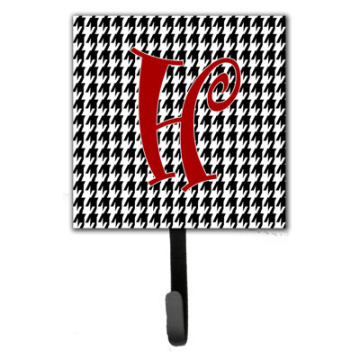 Crochet mural houndstooth monogramme