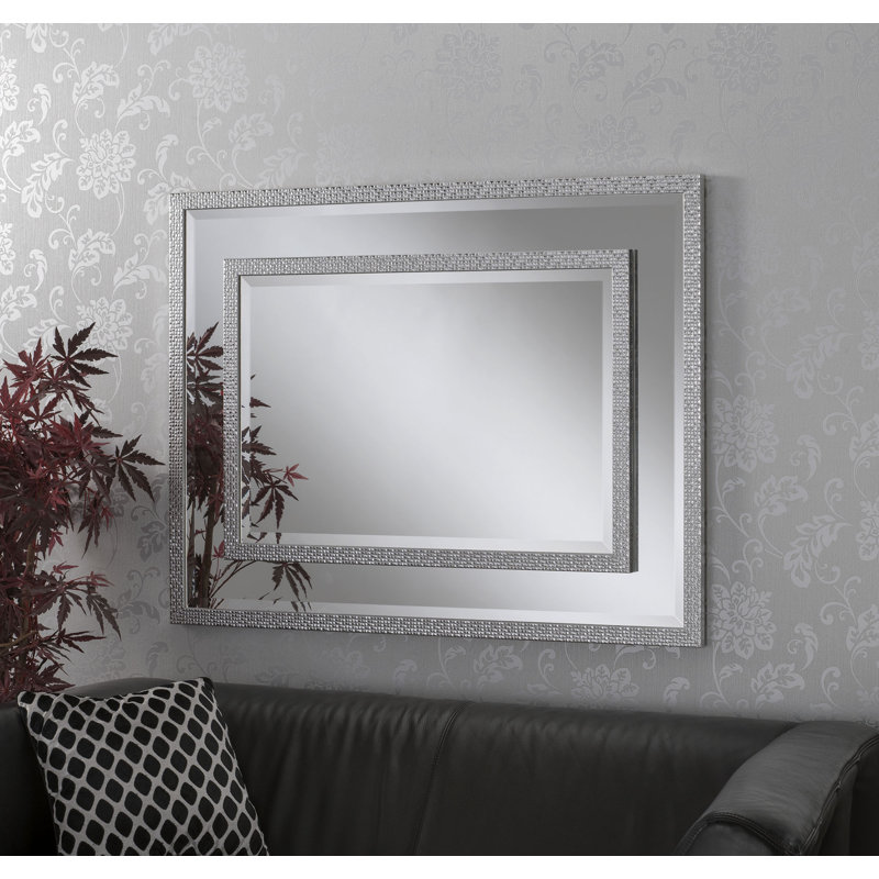 Land Wood Flat Wall Mirror, 157cm H x 66cm W