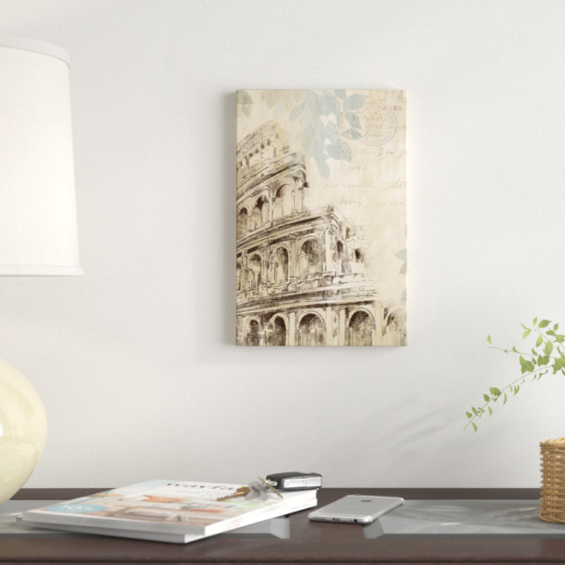 « architectural study i », impression sur toile, H 12 po x l 8 po x P 0,75 po, Pas de tapis, Toile tendue