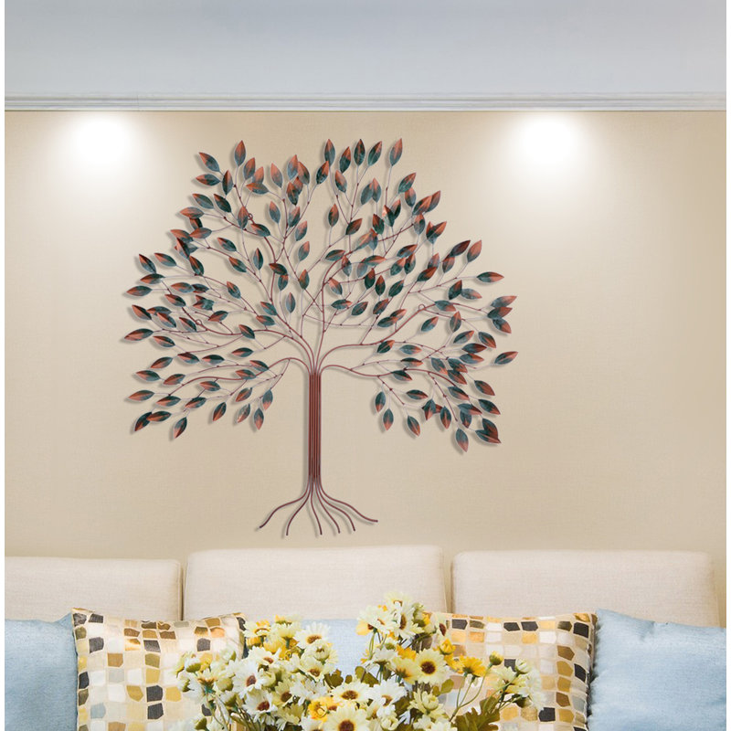 Handmade Traditional Plants & Flowers Wall Decor on Metal
