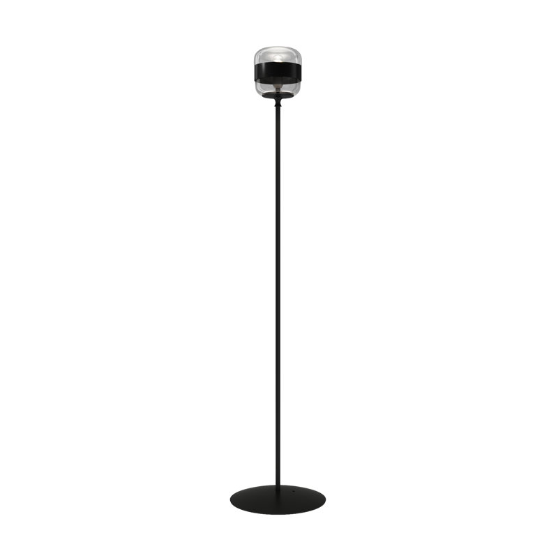 Futura Floor Lamp, Crystal Black