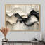 Gris sur fond blanc l'encre rythmique de la rivière Ink II - vagues modernes abstraites-1727008911-1750960345